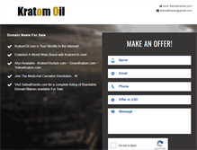 Tablet Screenshot of kratomoil.com